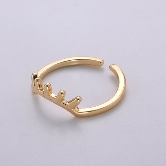 Dainty Sun Ring, Rising Sun Ring, Open Adjustable Ring, Spike Ring, Statement Ring, Celestial Ring, Minimalist Ring for Valentine R-190
