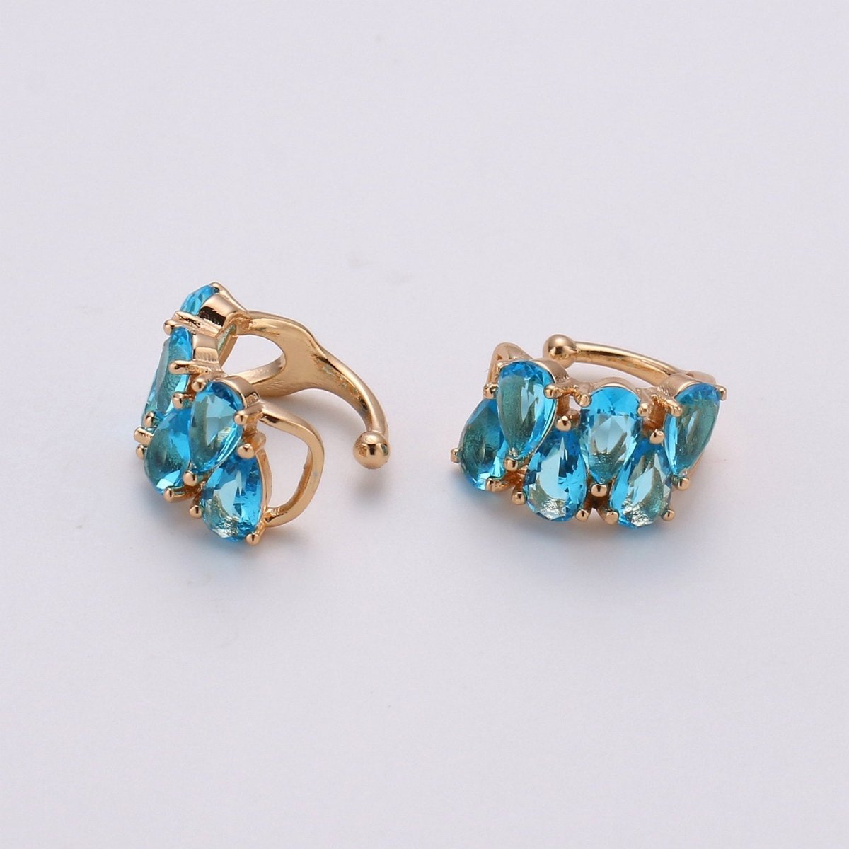 Dainty Tear drop Ear Cuff No Piercing, Cubic conch cuff, ear cuff Earring non pierced, earcuffs, cartilage, AI-120 AI-121 AI-122