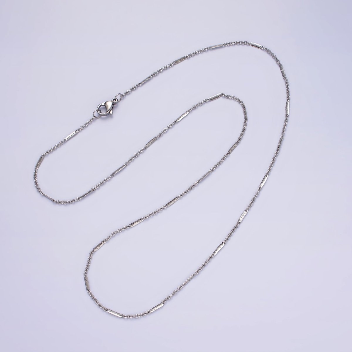 Dainty Tube Chain Necklace for Women Stainless Steel Necklace 19.68 inch long | WA-2105 Clearance Pricing