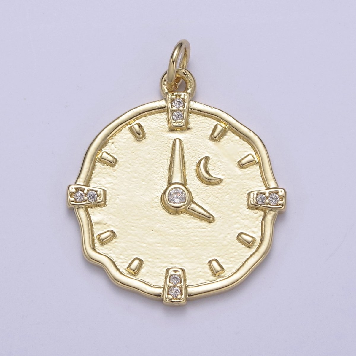 Dainty Watch Charms, Time Clock Charm,Gold Filled Necklace, Bracelet, Earring Charms Pendant, DIY Jewelry Findings, Bulk, Wholesale N-687