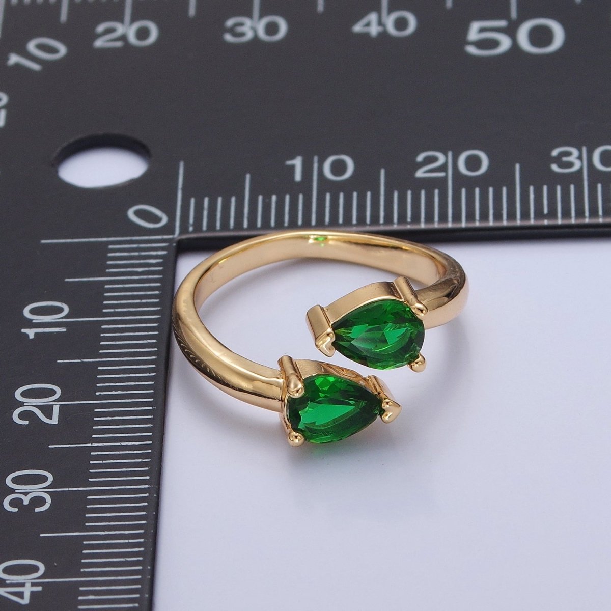 Drop ring Eternity ring Emerald Green ring Spiral ring Tear Drop Ring Snake Stacking ring O-2180