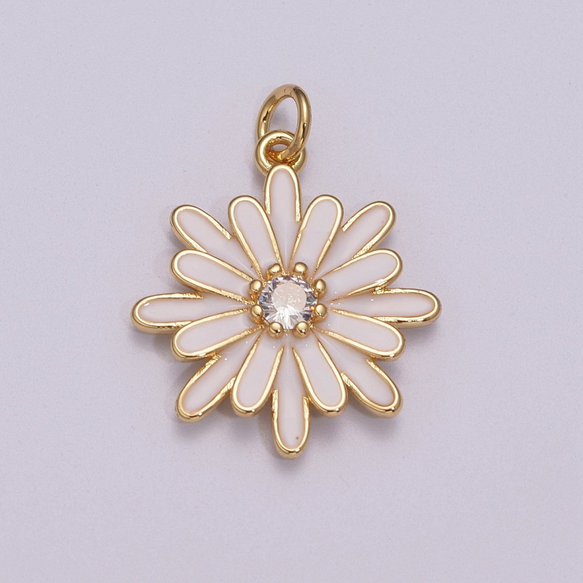 Enamel Daisy Charm Rainbow Various Color Daisy Flower Pendant for Necklace Bracelet Earring M-876 - M-887