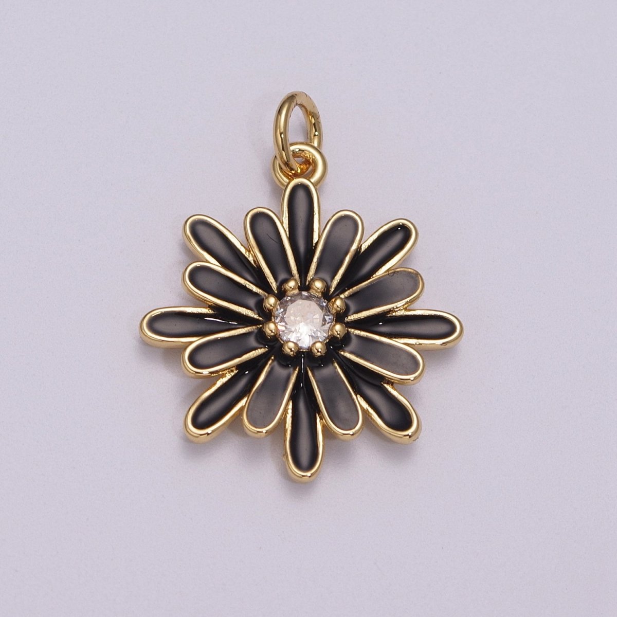 Enamel Daisy Charm Rainbow Various Color Daisy Flower Pendant for Necklace Bracelet Earring M-876 - M-887