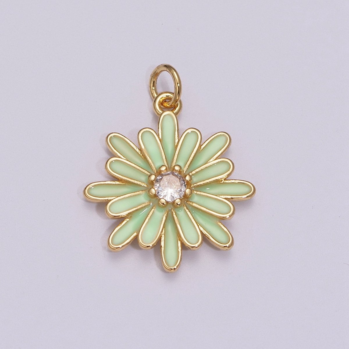 Enamel Daisy Charm Rainbow Various Color Daisy Flower Pendant for Necklace Bracelet Earring M-876 - M-887