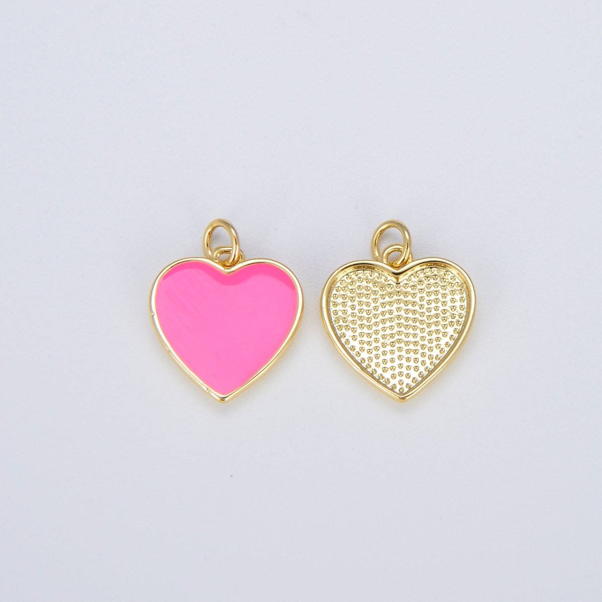Enamel Heart 14K Gold Filled Heart Charm Yin & Yang Charms for Bracelet Necklace Earring Colorful Y2K E-295 - E-304