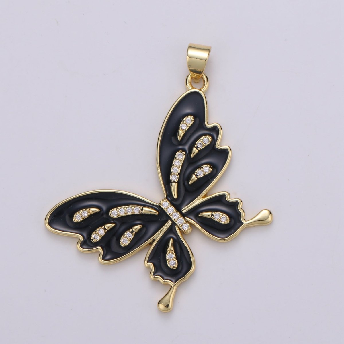 Enamel Mariposa Butterfly Gold Filled Butterfly Pendant Dream Animal Lover Necklace Pendant Charm Designer Colorful Jewelry Making J-129-J-133