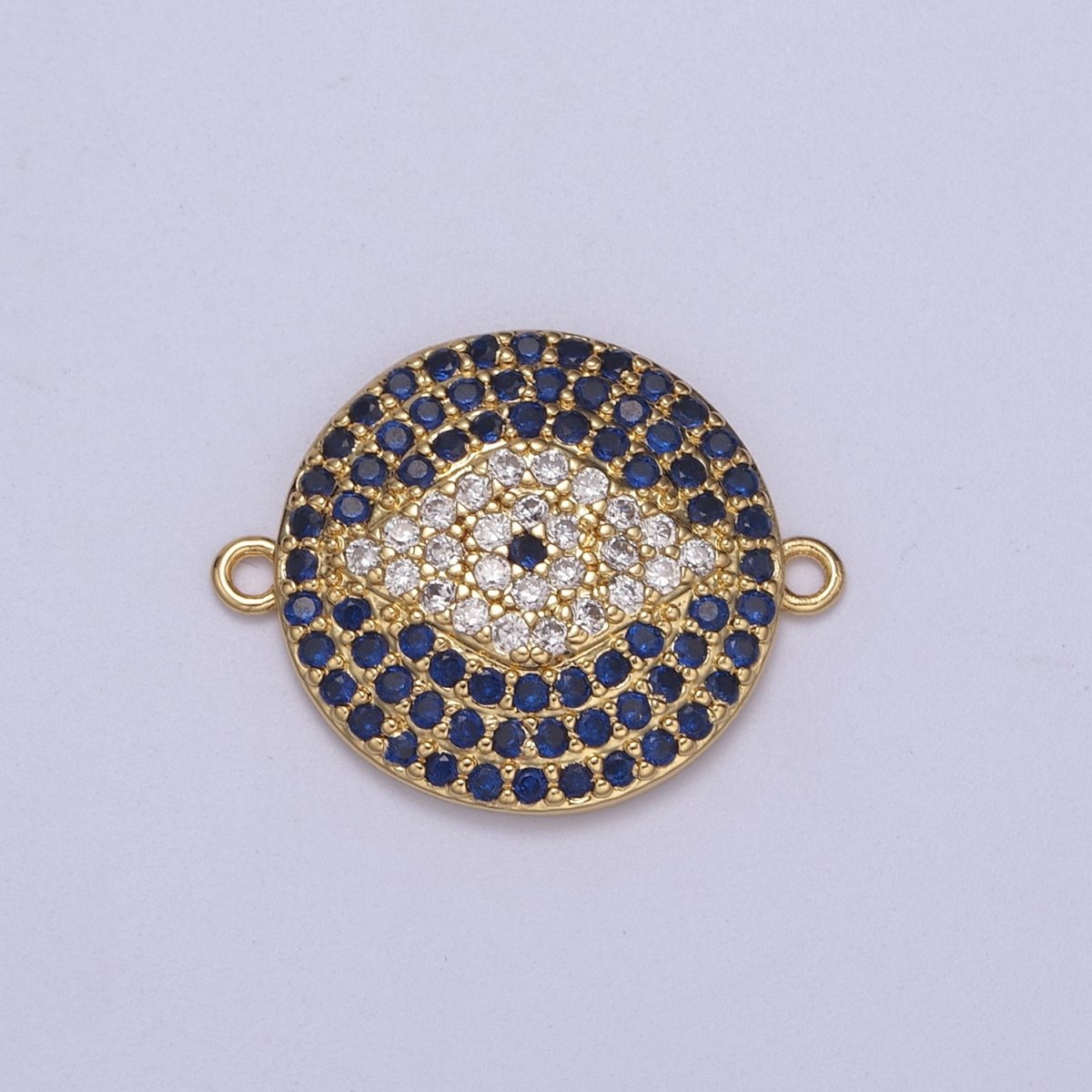 Eye Connector, Micro-pavé CZ Eye Charm, 14K Gold Filled Link connector, DIY Jewelry Accessories F-147