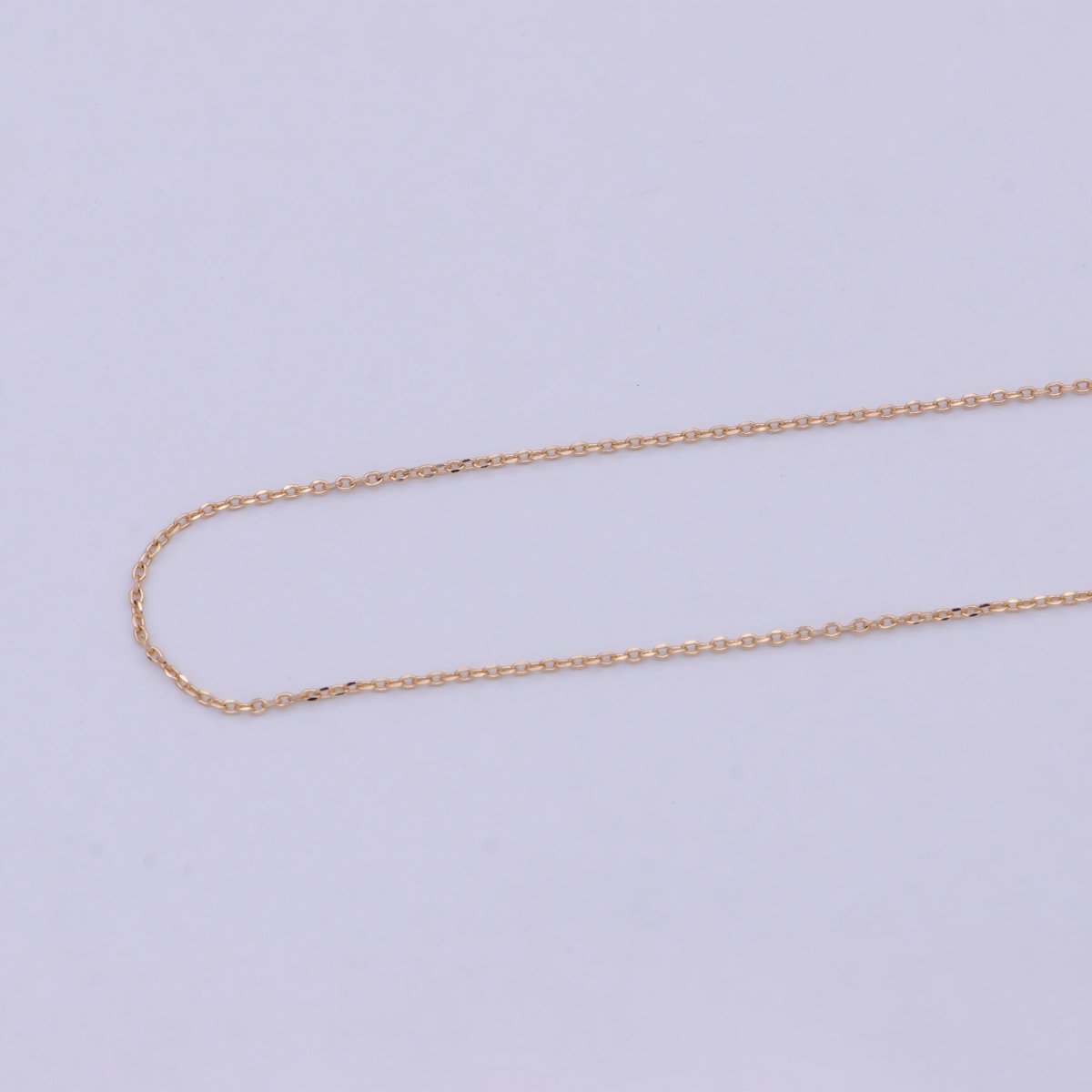 Fine 18K Gold Filled Cable Chain Necklace Link chain necklace 17.5 inch Ready to Wear | WA-758 Clearance Pricing