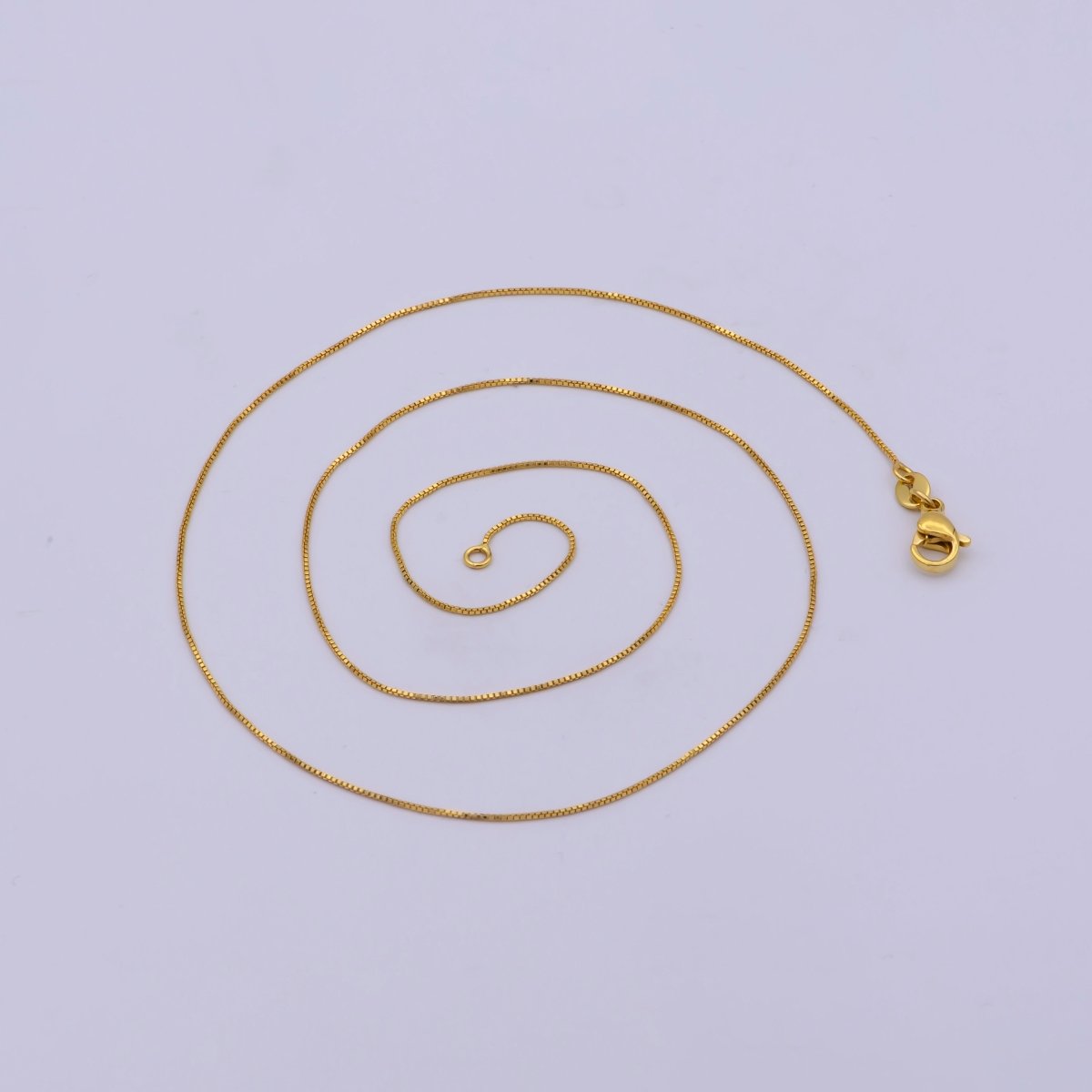 Fine 24k Gold Filled Box Chain, High Quality Gold Chain, Dainty Gold Chain Necklace Wholesale Supply | WA-776 Clearance Pricing