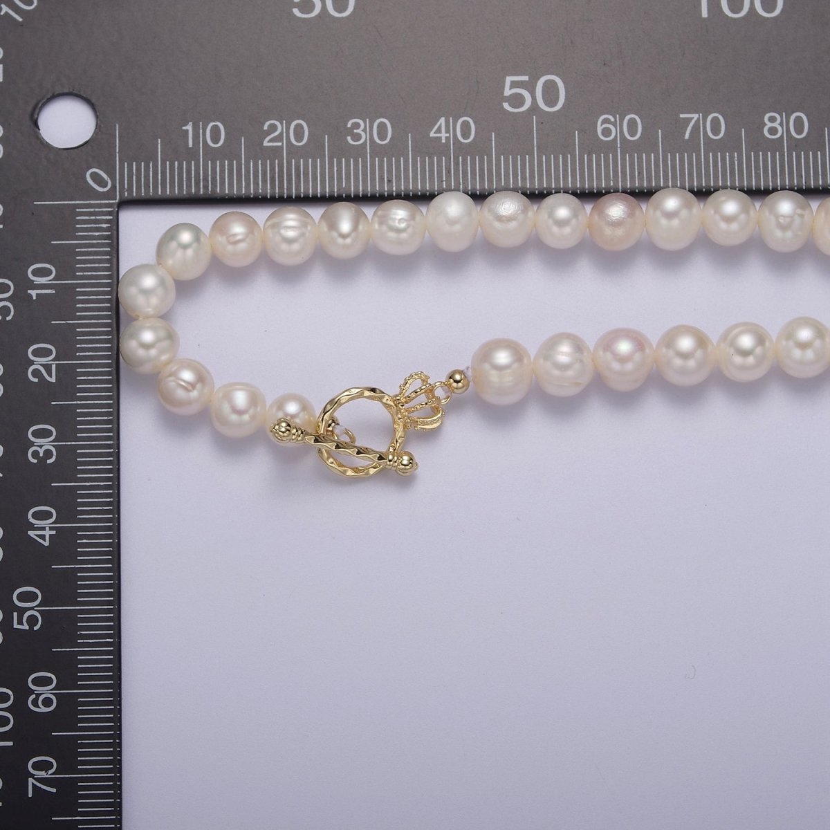 Fresh Water Pearl necklace, T bar necklace, toggle bar necklace, dainty gold necklace, layering necklace, pearl jewelry | WA-869 WA-1161 Clearance Pricing