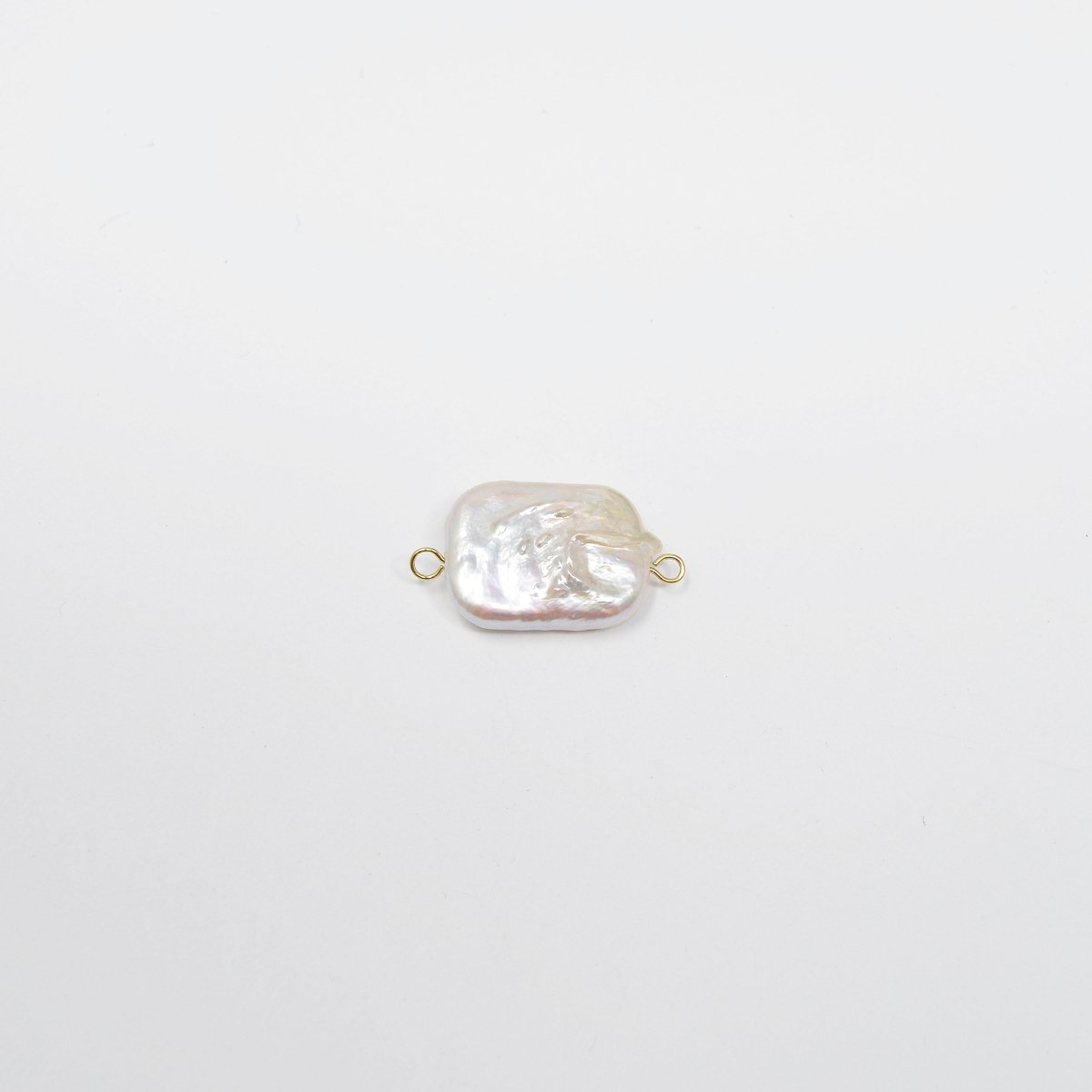 Freshwater Pearl Simple Rectangle Pearl Connectors P-1805