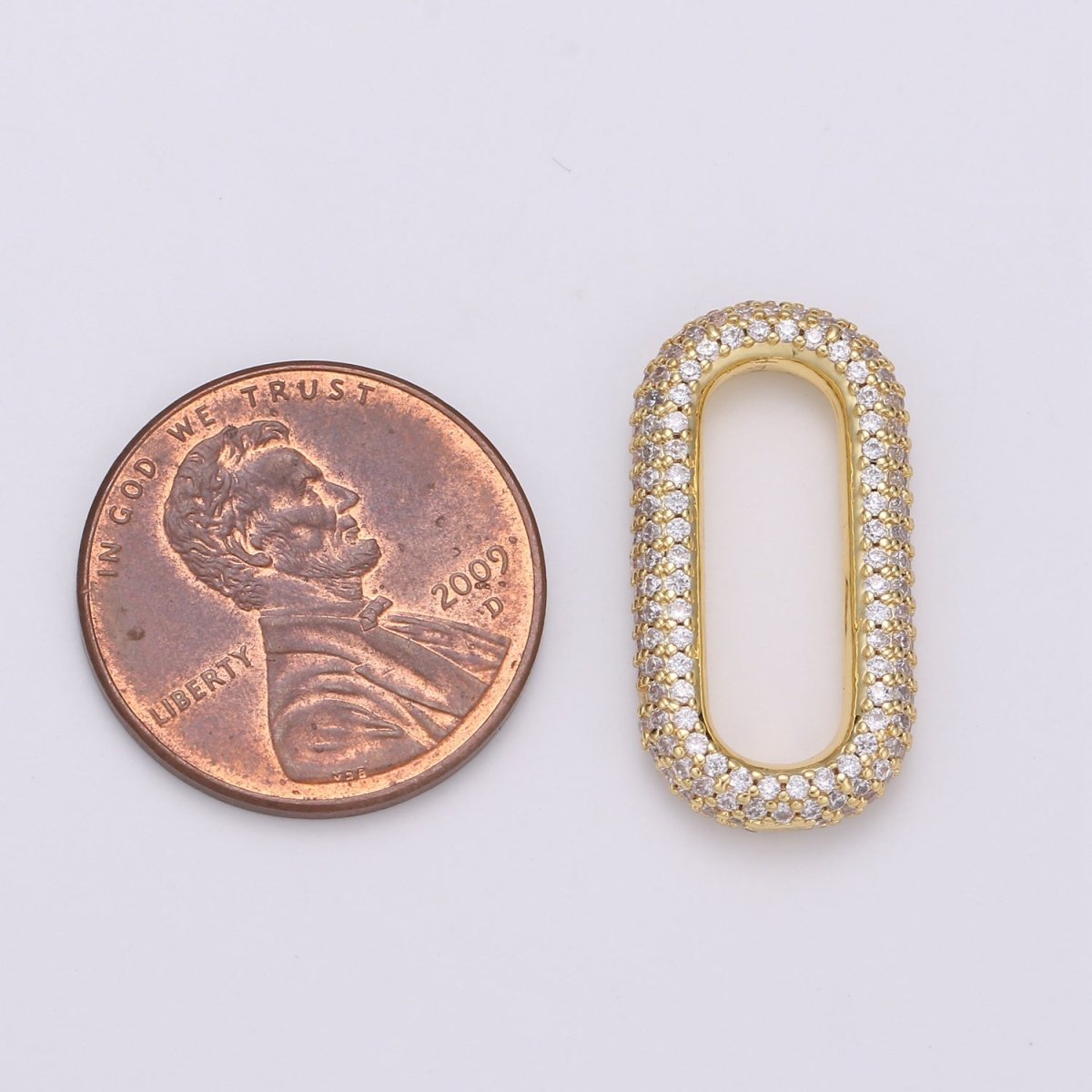 Fully CZ Micro Pave Paper Clip Link Connector links for Chain Connector for Bracelet Necklace Chain Connector L-119~L-124
