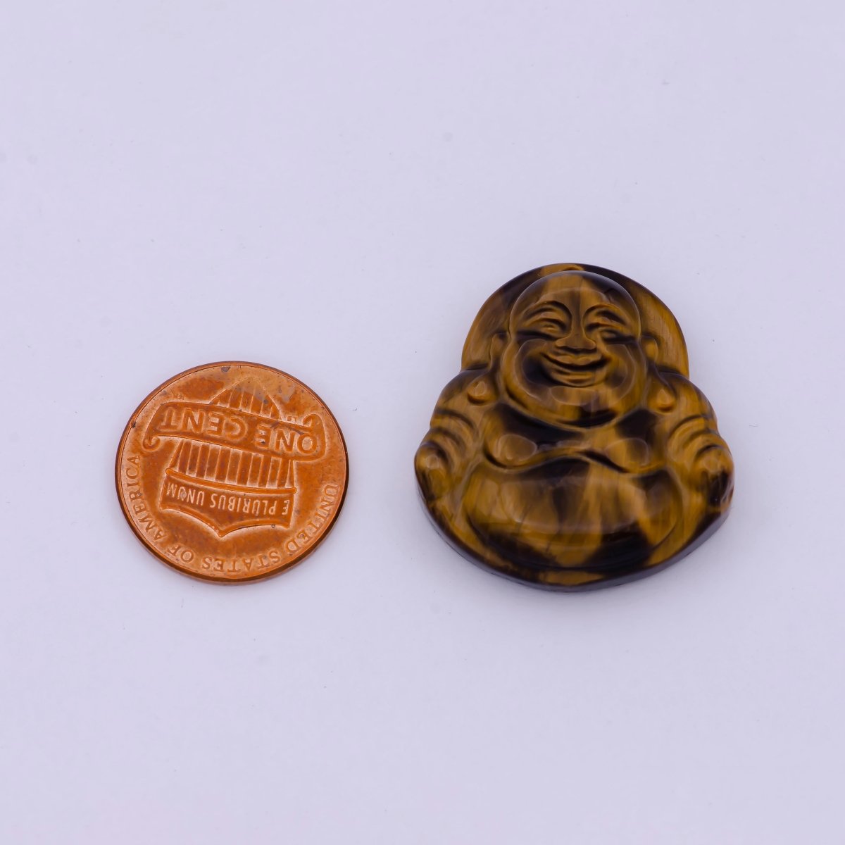 Genuine Happy Buddha Bead Tiger Eye Gemstone AH-353