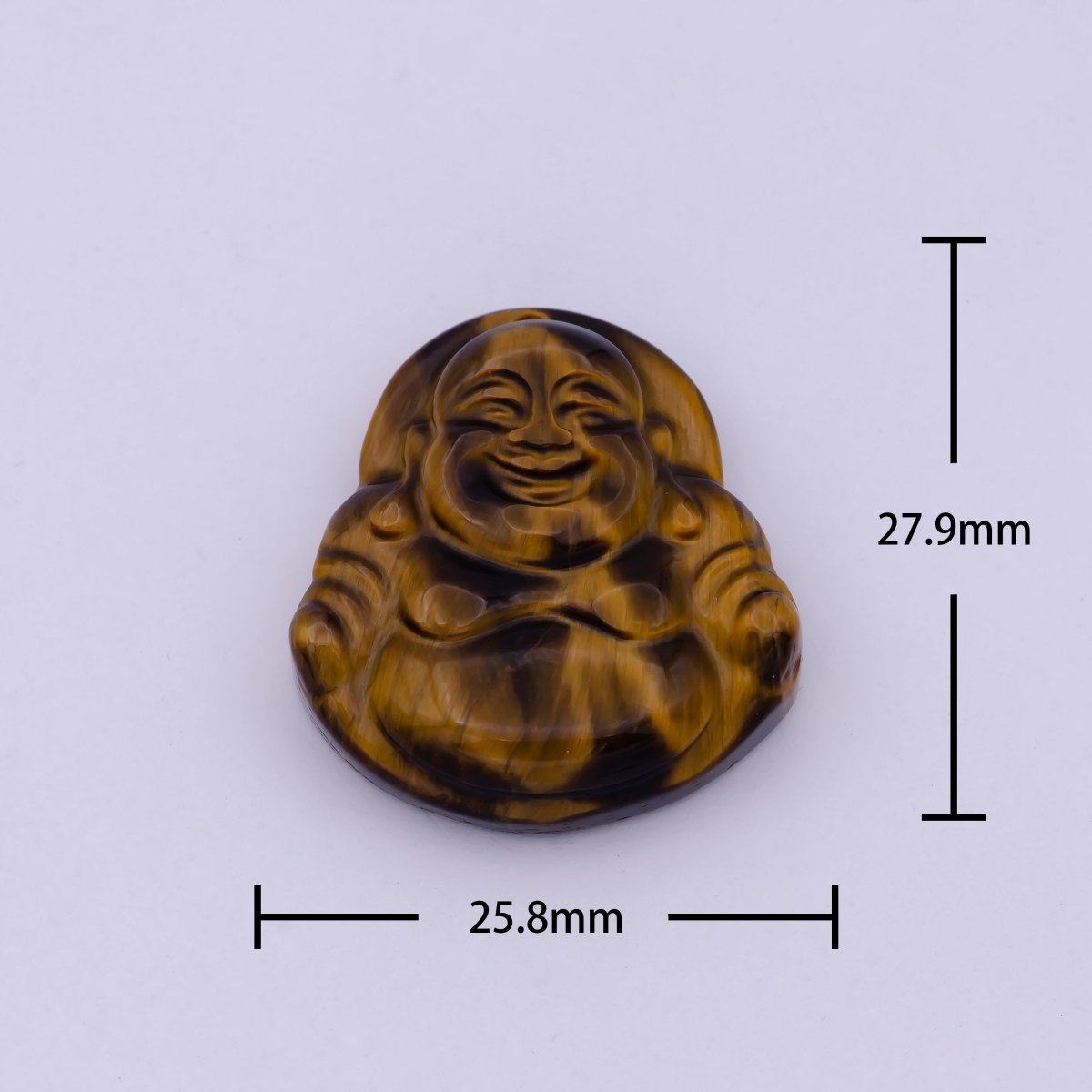 Genuine Happy Buddha Bead Tiger Eye Gemstone AH-353