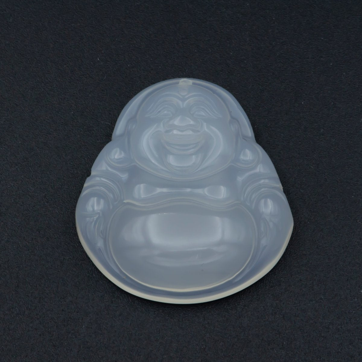 Genuine Happy Buddha Bead White Jade beads AH-356
