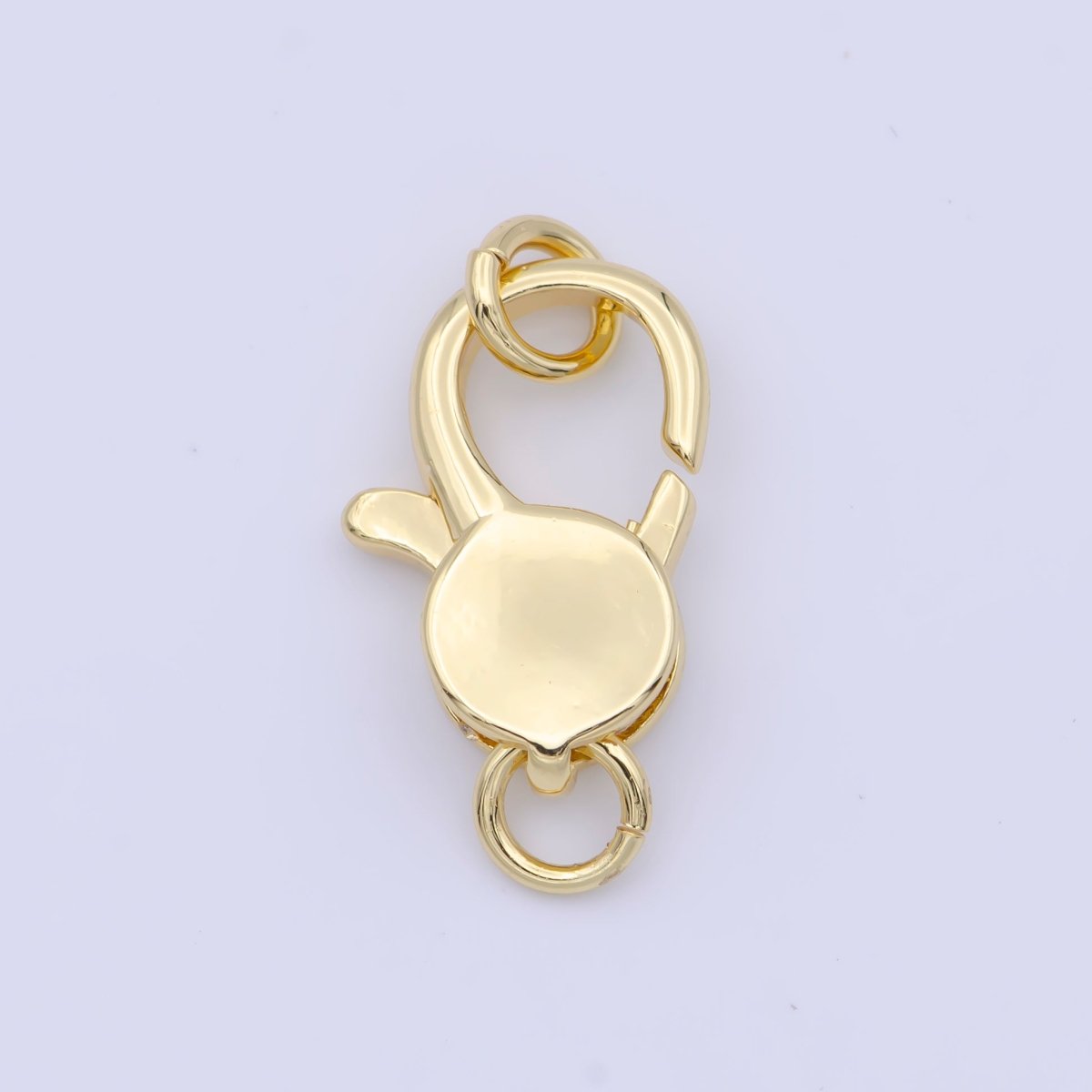 Gold 22.5mm Round Lobster Claw Clasps Jewelry Making Closure | K-290