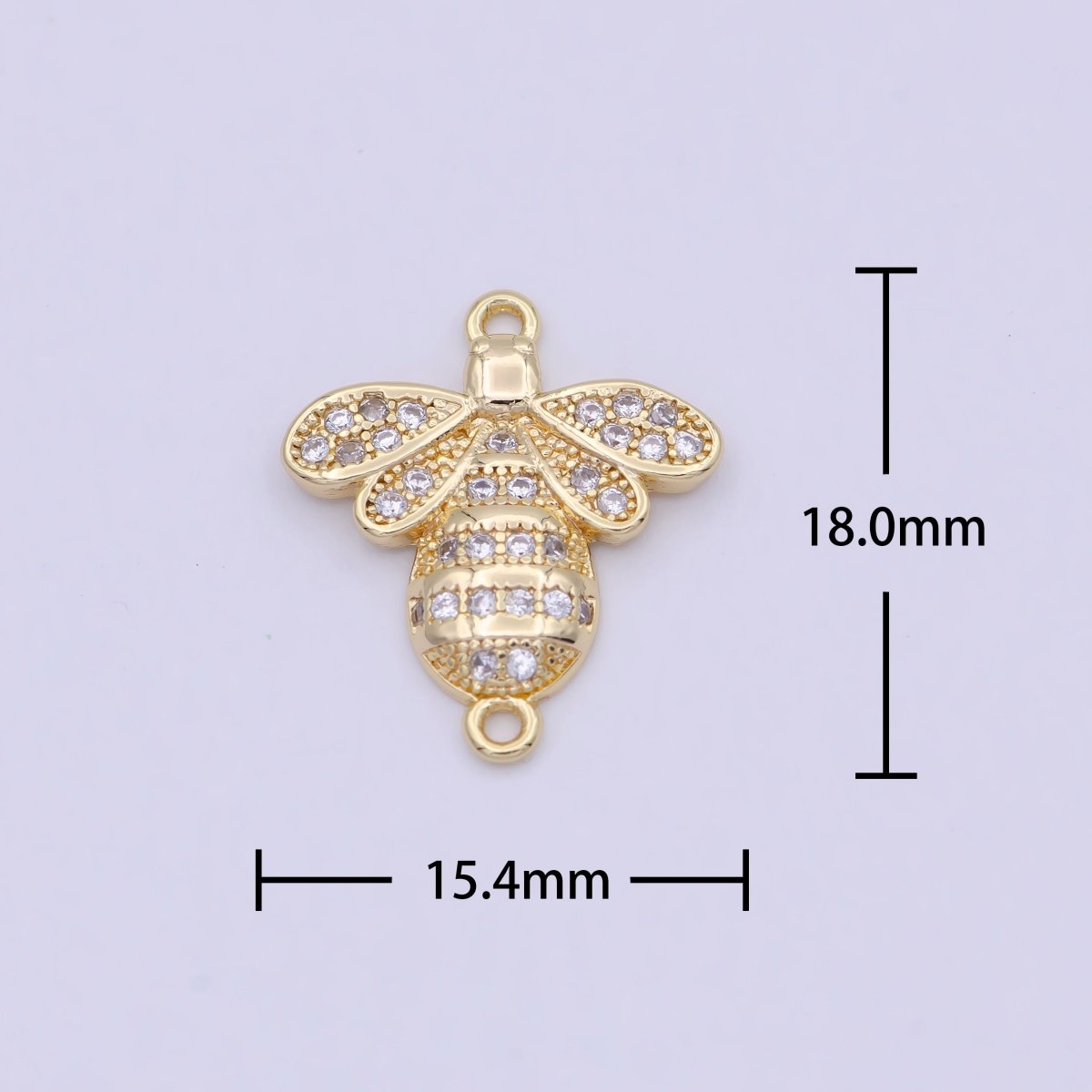OS Gold Bee Charm, Insect Charms, Cute Charms, Bee Findings DIY Jewelry Projects Necklace Bracelet Earring Jewelry Supplies F-175