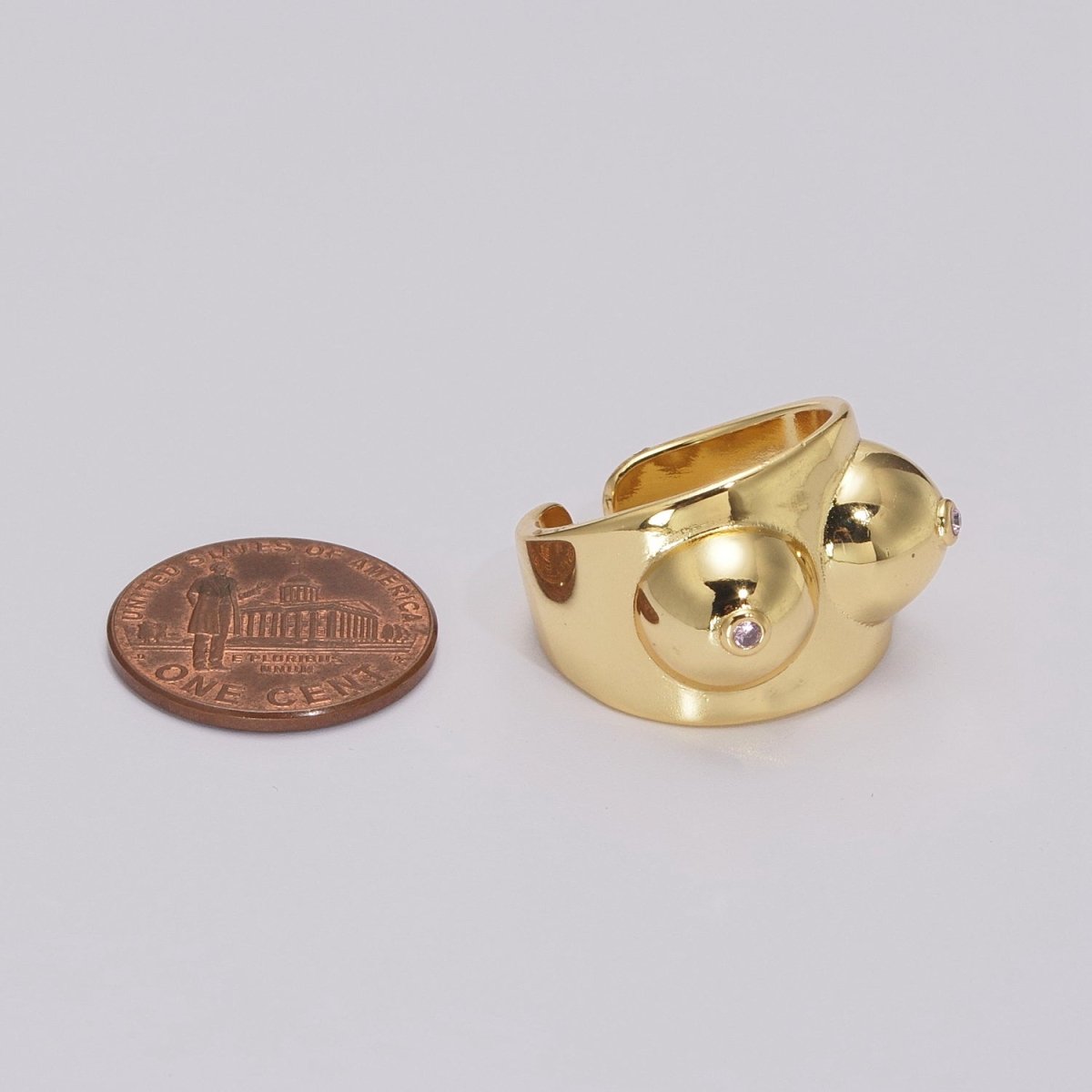 Gold Boobs Ring Novelty Silver Breast Cancer Awareness. Celebrating Breastfeeding Jewelry Gold Boobs Ring Novelty Silver Breast Cancer Awareness. Celebrating Breastfeeding Jewelry U-025 U-026