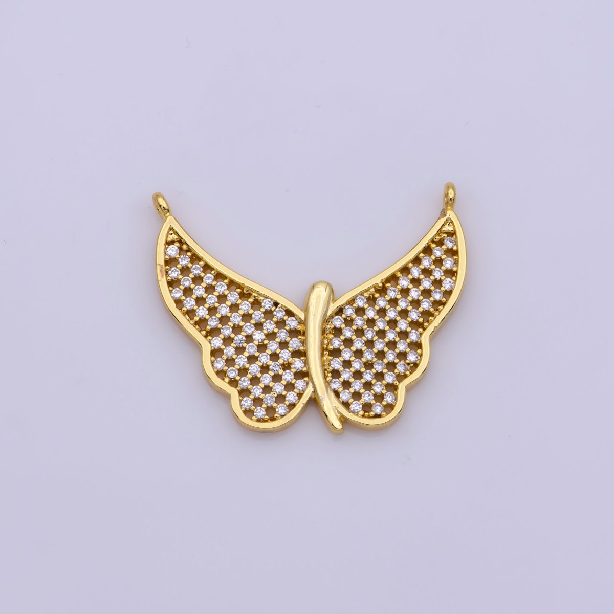 Gold Butterfly Charm Connector Dainty Butterfly Pendant, Gold Butterfly Connector, Dainty Charms, Necklace Bracelet Charms, DIY Jewelry Making G-846