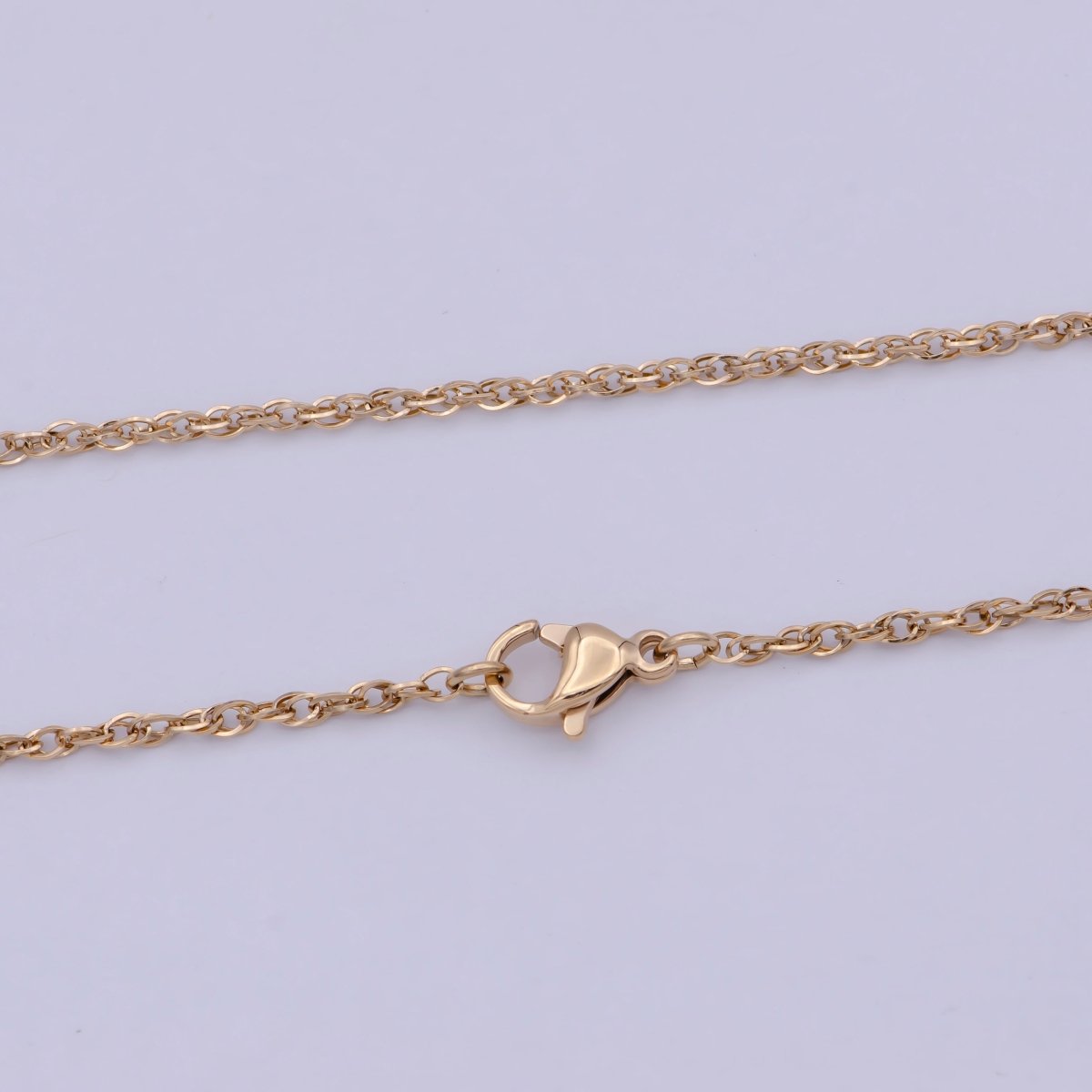 Gold Cable Link Necklace Simple Gold Necklace, Layering Chain and Link Gold Chain for DIY Jewelry | WA-763 Clearance Pricing