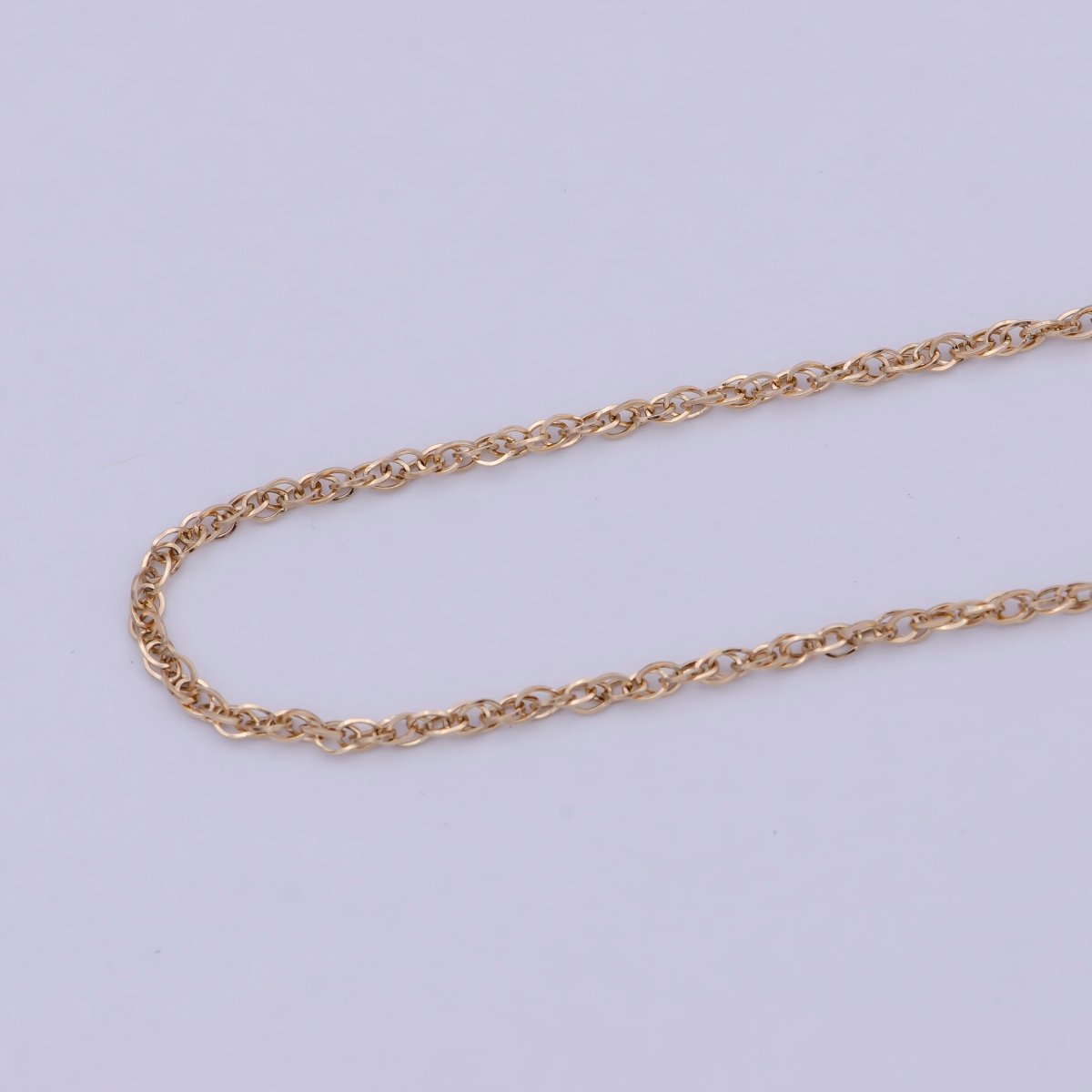 Gold Cable Link Necklace Simple Gold Necklace, Layering Chain and Link Gold Chain for DIY Jewelry | WA-763 Clearance Pricing