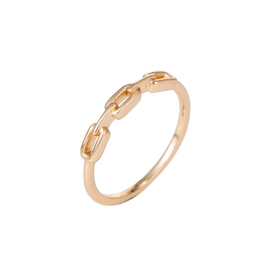 Gold Chain Ring, Minimalist Ring, Gold Ring, Dainty Ring, Ring, Stackable Ring, Midi Ring, Gold Stacking Ring, Gold Chain Ring size 6,7,8 R-039 - R-041