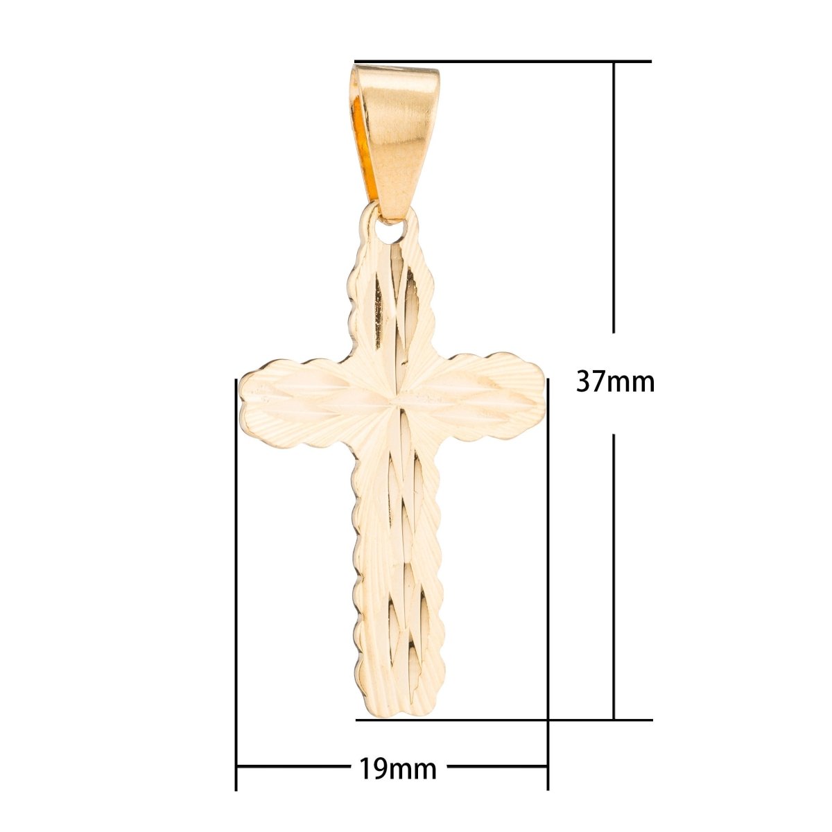Gold Cross, Jesus, Faith, Hope, Love, Joy, Peace, Believe, Family, Church, Necklace Pendant Charm Bead Bails Findings for Jewelry Making H-189