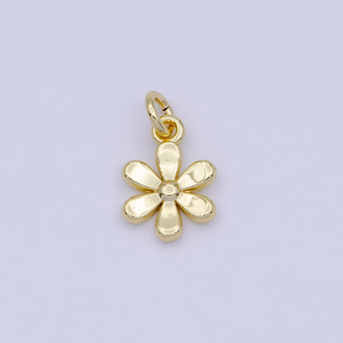 Gold Daisy Charm Flower Nature Charm For Jewelry Making Component AG-088