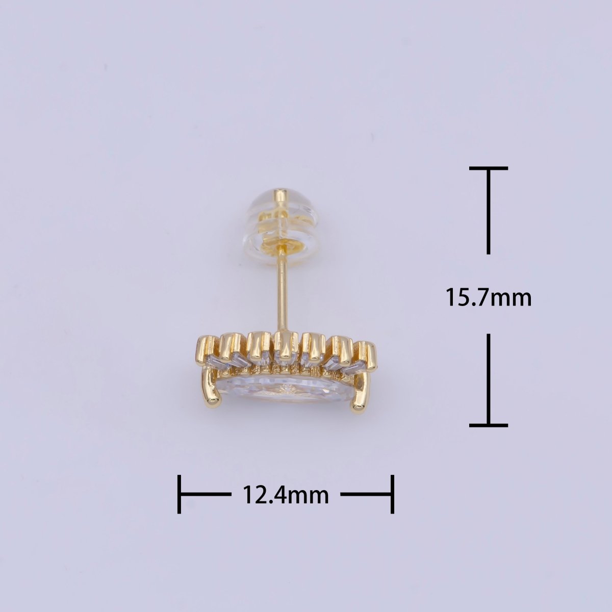 Gold Eye Stud Earrings Fashion Jewelry, Cartilage Earring AD-581