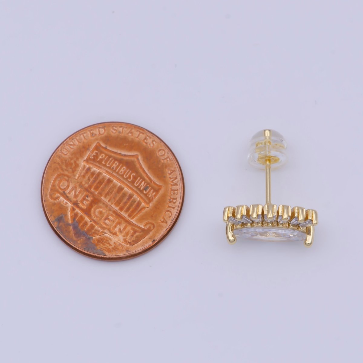 Gold Eye Stud Earrings Fashion Jewelry, Cartilage Earring AD-581