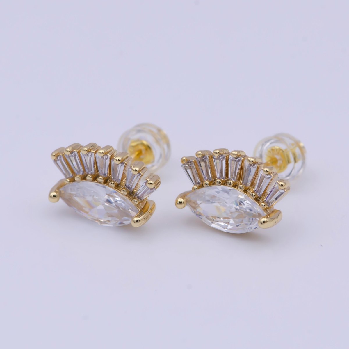 Gold Eye Stud Earrings Fashion Jewelry, Cartilage Earring AD-581