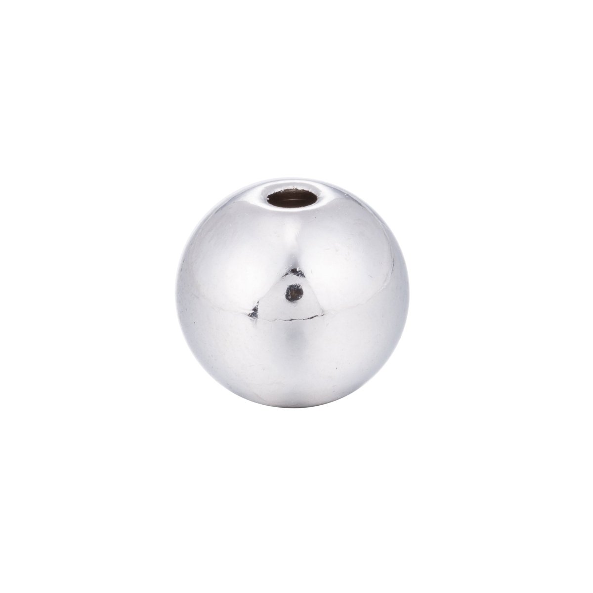 Gold Filled 10mm Round Minimalist Spacer Bead in Gold & Silver | B-007