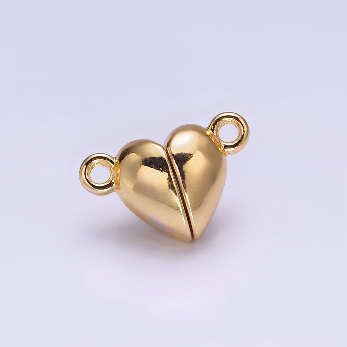 Gold Filled 15mm Heart Magnetic Connector G-645