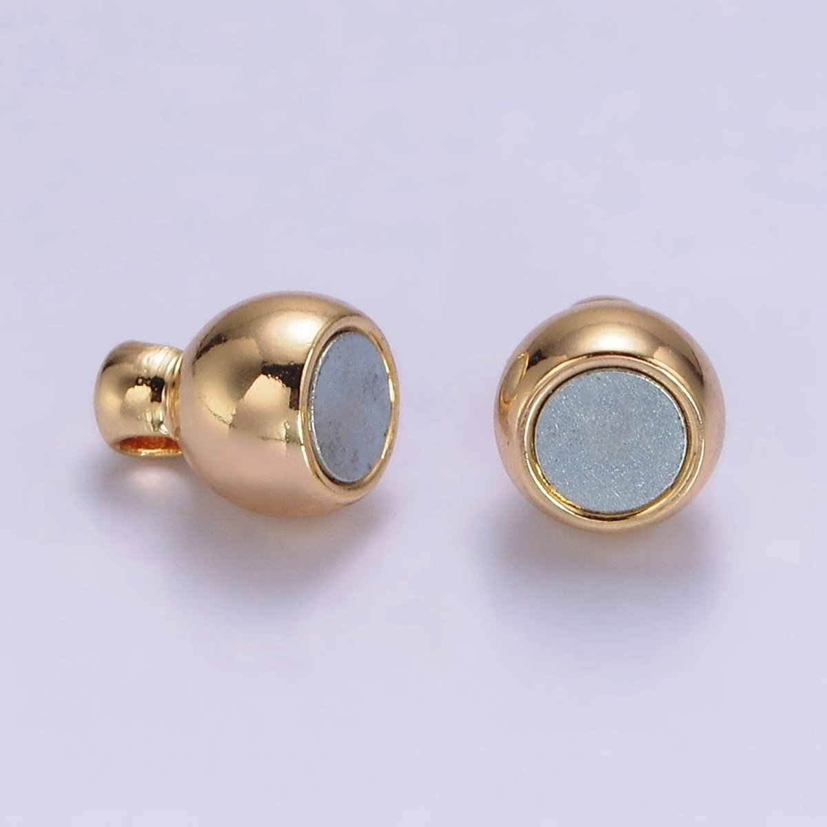 Gold Filled 6mm Double Round Bead Magnetic Connector G-649