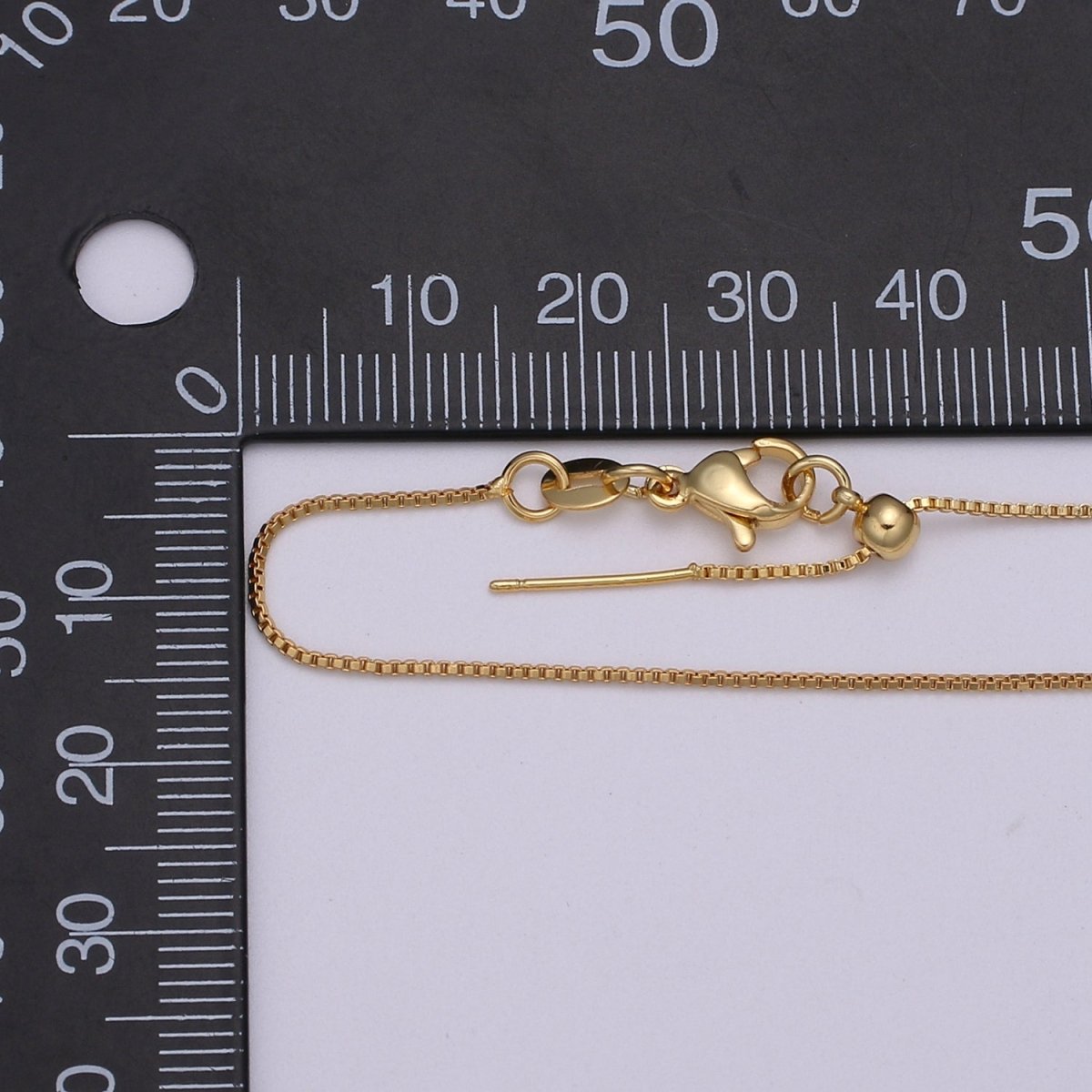 Gold Filled 8.5 long Chain with Lobster Clasp For DIY Jewelry Making Bracelet Anklet  L-206~L-209