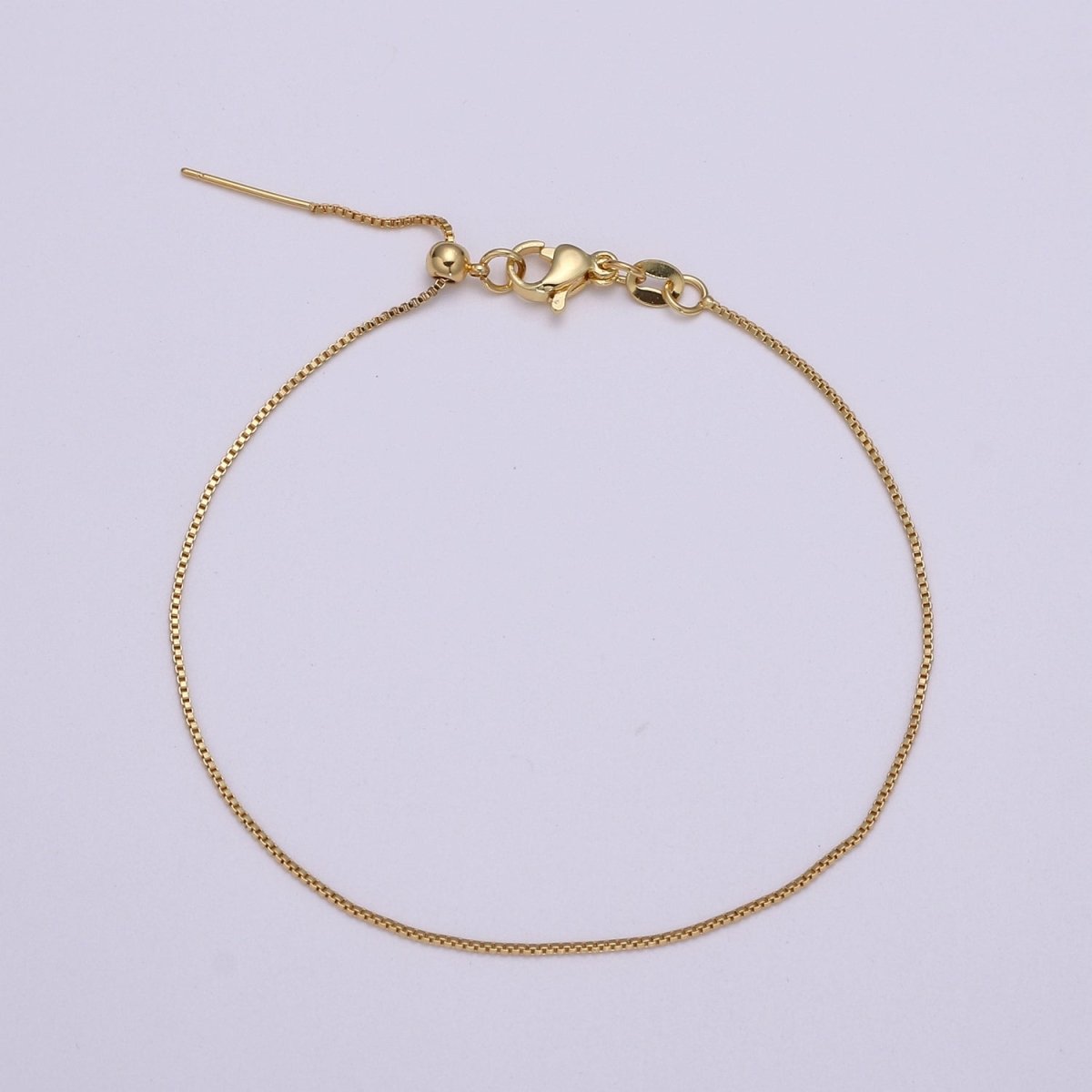 Gold Filled 8.5 long Chain with Lobster Clasp For DIY Jewelry Making Bracelet Anklet  L-206~L-209
