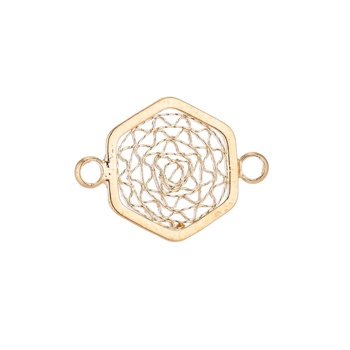 Gold Filled Abstract Connector - F006