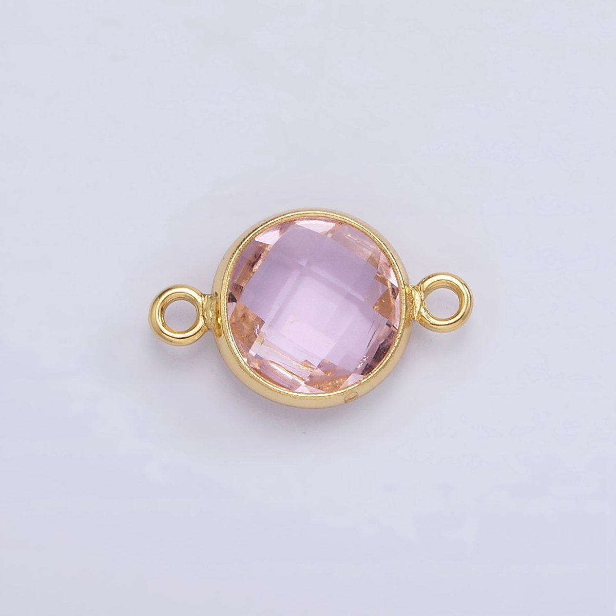Gold Filled Birthstone CZ Connector Link Connector for Bracelet Necklace School Colors Stone Finding G-766 G-767