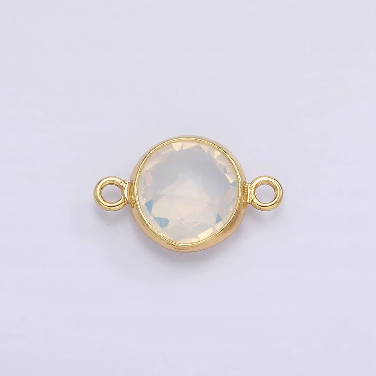 Gold Filled Birthstone CZ Connector Link Connector for Bracelet Necklace School Colors Stone Finding G-766 G-767