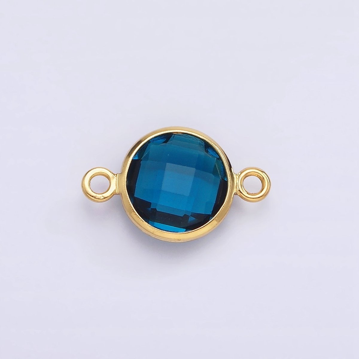Gold Filled Birthstone CZ Connector Link Connector for Bracelet Necklace School Colors Stone Finding G-766 G-767
