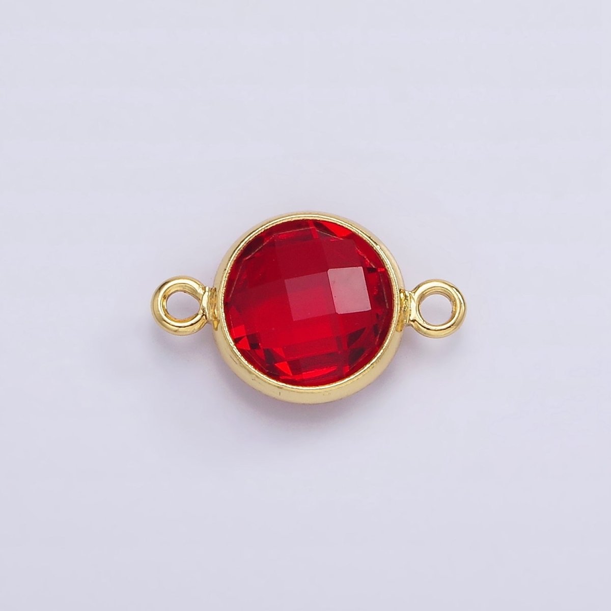 Gold Filled Birthstone CZ Connector Link Connector for Bracelet Necklace School Colors Stone Finding G-766 G-767