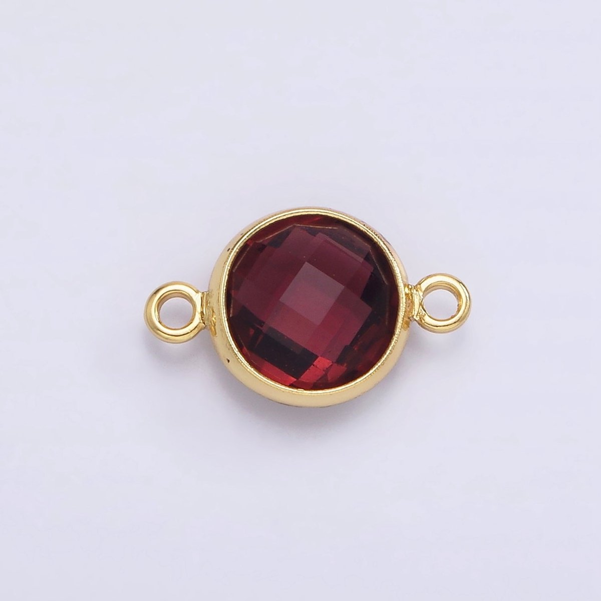 Gold Filled Birthstone CZ Connector Link Connector for Bracelet Necklace School Colors Stone Finding G-766 G-767