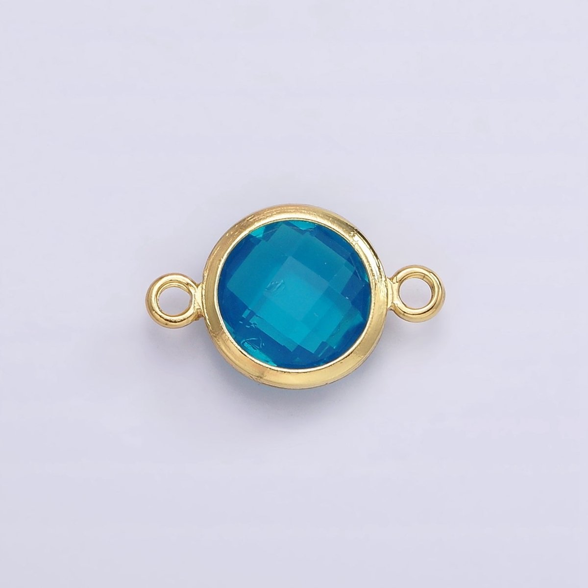 Gold Filled Birthstone CZ Connector Link Connector for Bracelet Necklace School Colors Stone Finding G-766 G-767