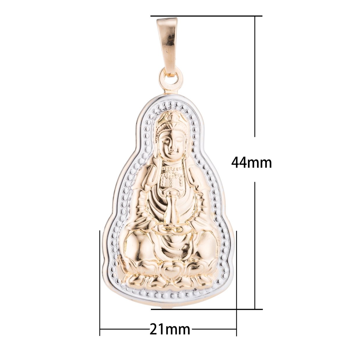 Gold Filled Buddha Fu Pendants For DIY Jewelry Making  H-473