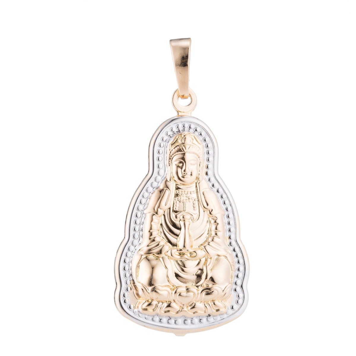 Gold Filled Buddha Fu Pendants For DIY Jewelry Making  H-473
