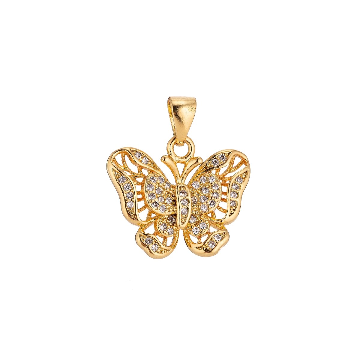 Gold Filled Butterfly Mariposa Pendants H-289