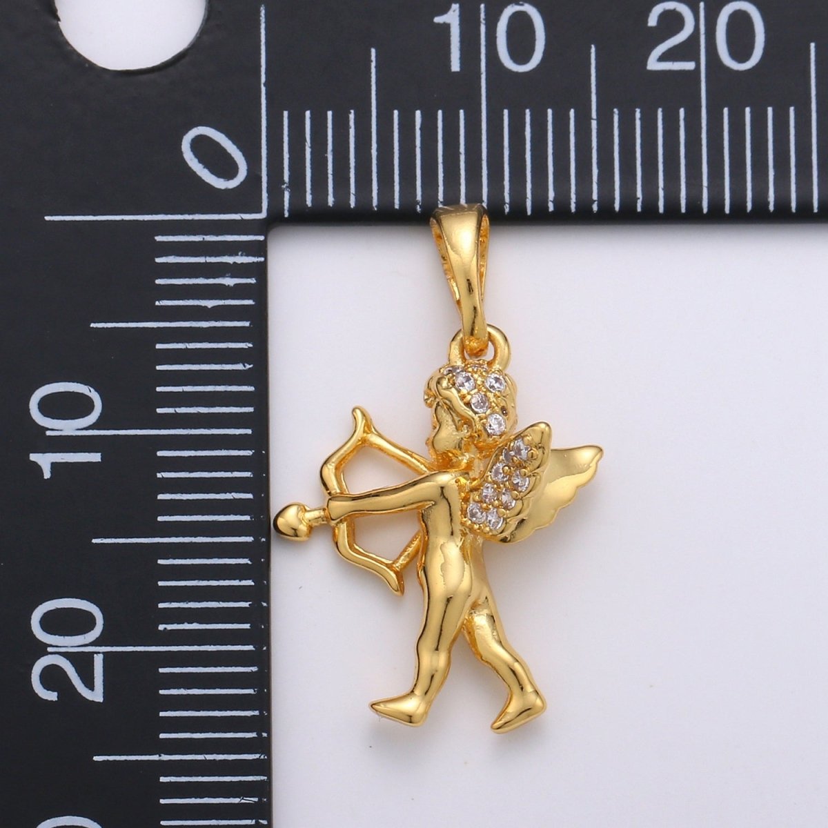 Gold Filled Cupid Pendants  J-068