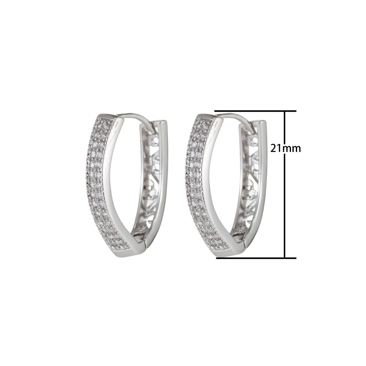 Gold Filled Dainty earrings, Clear Cubic small hoops, Tiny hoops, Dainty hoops, Minimalist hoop earrings, Huggie hoop earrings Q-063 Q-065