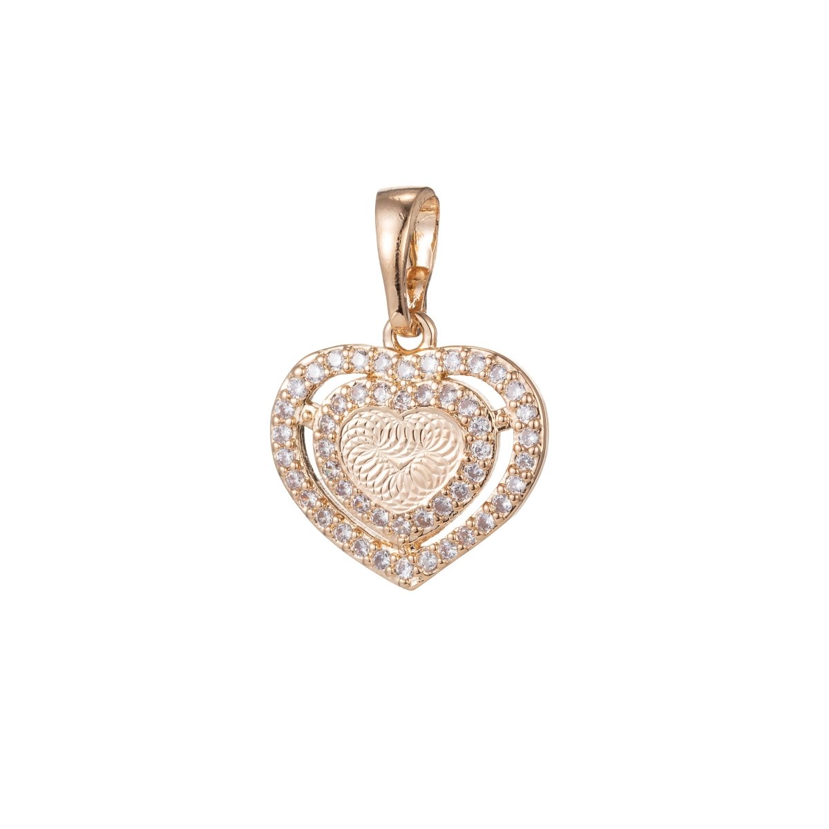 Gold Filled Heart Pendants  I-920
