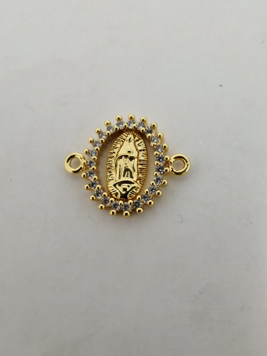 Gold Filled Holy Mary Connector  F-462